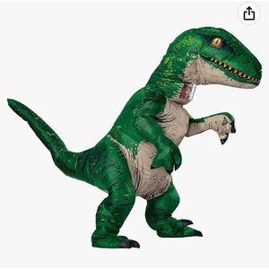 Rubie's Adult The Original Inflatable Dinosaur Costume, Velociraptor, Standard